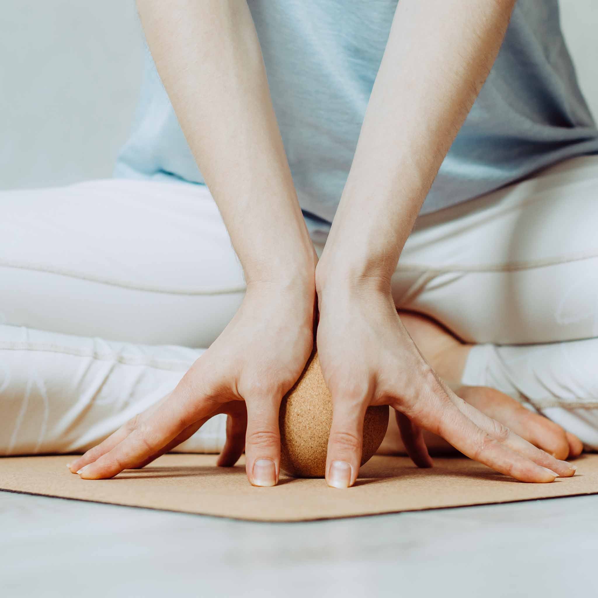 Ensemble de massage en liège naturel