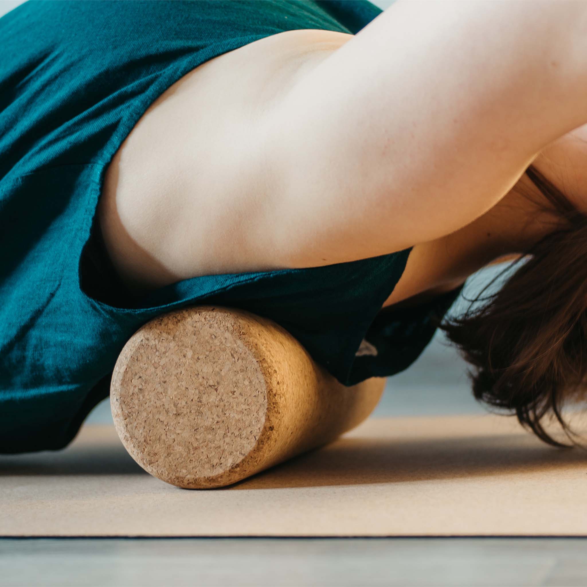 Rouleau de massage en liège naturel